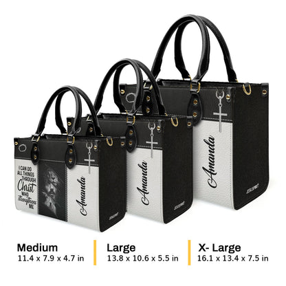 Faith-Inspired - Personalized Leather Handbag for Women GMJSLB200108