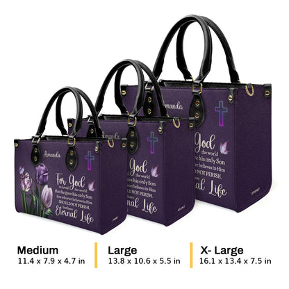 Faith-Inspired - Personalized Leather Handbag GMJSLB200097