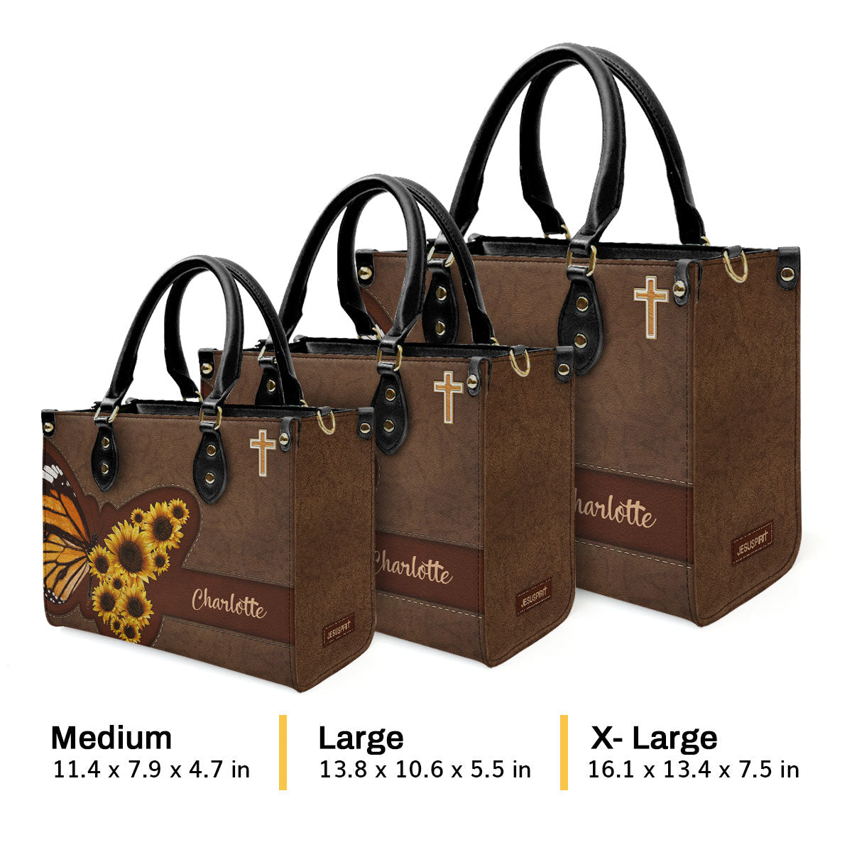 Faith-Inspired - Personalized Leather Handbag GMJSLB200076