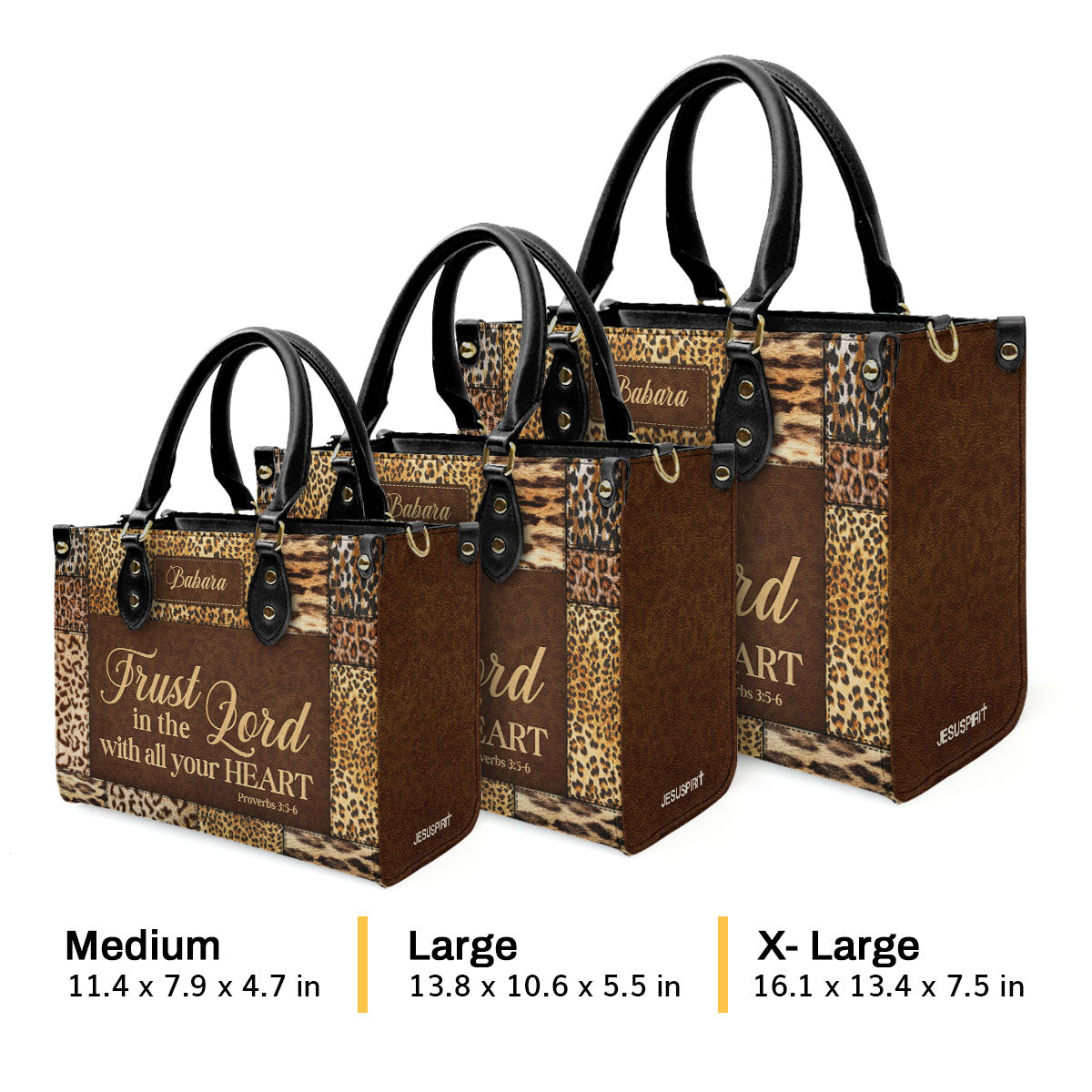 Trust In The Lord - Personalized Leather Handbag GMJSLB200049