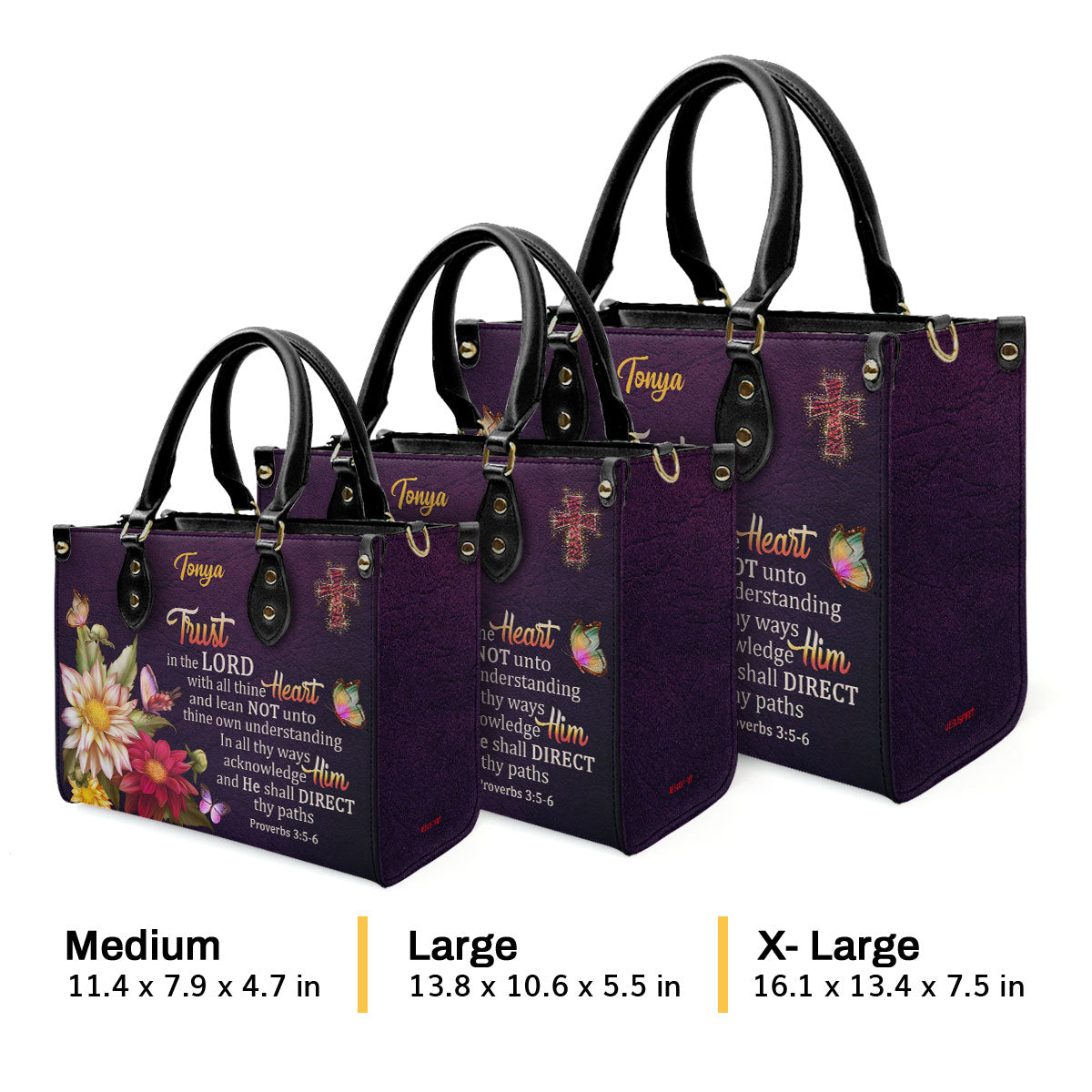 Trust In The Lord - Leather Handbag GMJSLB200084