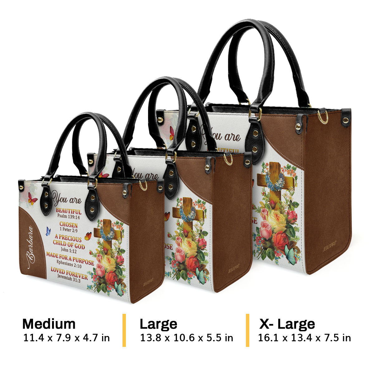Child Of God - Personalized Leather Handbag GMJSLB200080