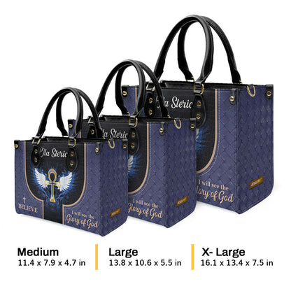 Faith Quote - Personalized Leather Handbag GMJSLB200112