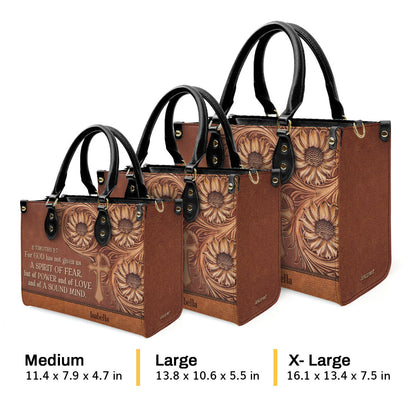 Faith Quote - Personalized Leather Handbag for Women GMJSLB200095