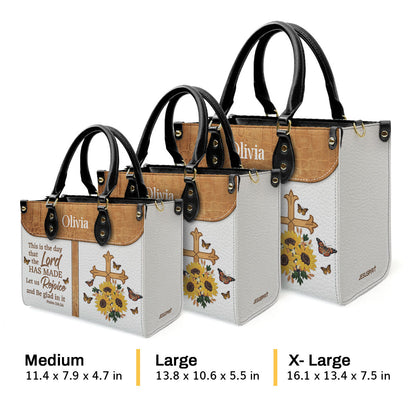 Faith-Inspired Gift - Personalized Leather Handbag GMJSLB200081