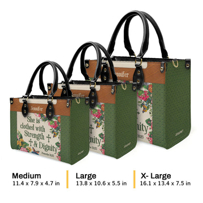 Bible Verse - Personalized Leather Handbag for Women GMJSLB200110