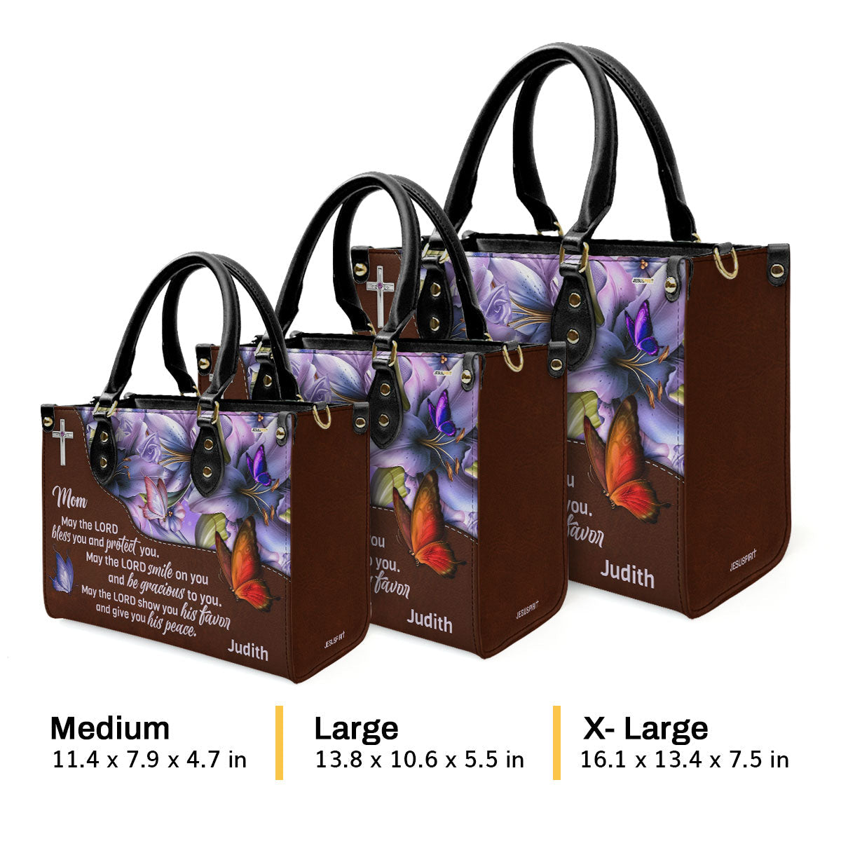 May The Lord Bless You - Personalized Leather Handbag GMJSLB200095