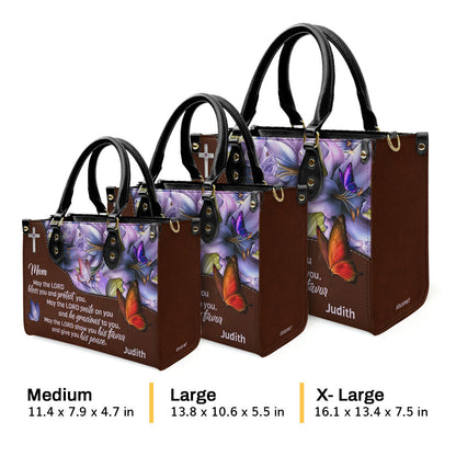 May The Lord Bless You - Personalized Leather Handbag GMJSLB200095