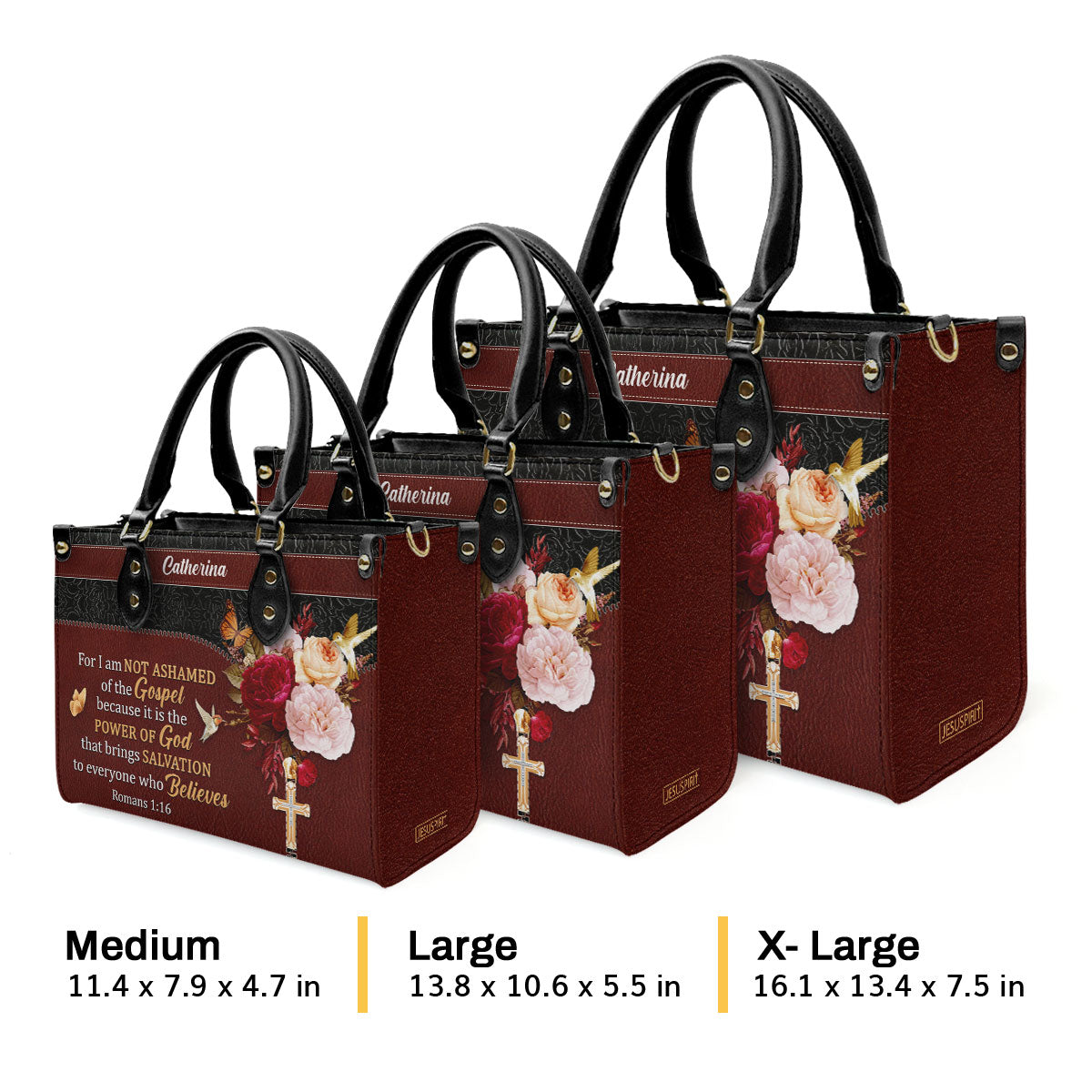 Faith-Inspired - Personalized Leather Handbag GMJSLB200080