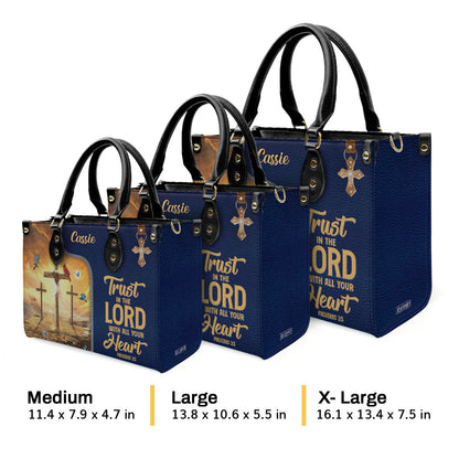 Trust In The Lord - Personalized Leather Handbag GMJSLB200101