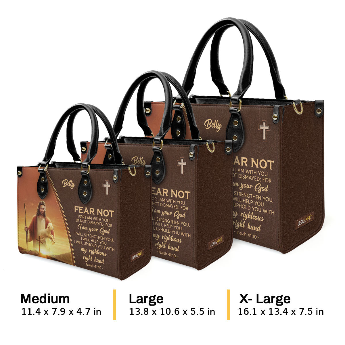 Faith-Inspired - Personalized Leather Handbag GMJSLB200104