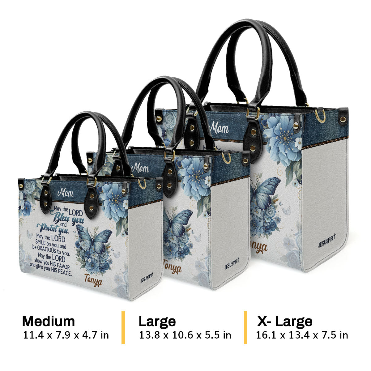 May The Lord Bless You - Personalized Leather Handbag GMJSLB200003