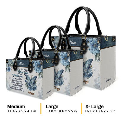 May The Lord Bless You - Personalized Leather Handbag GMJSLB200003
