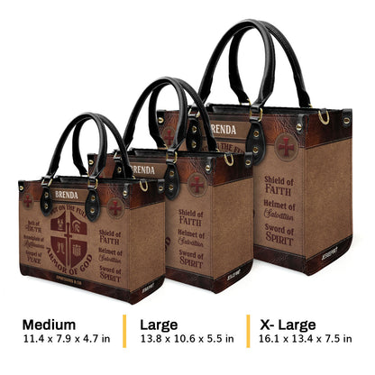 Armor Of God - Personalized Leather Handbag GMJSLB200021