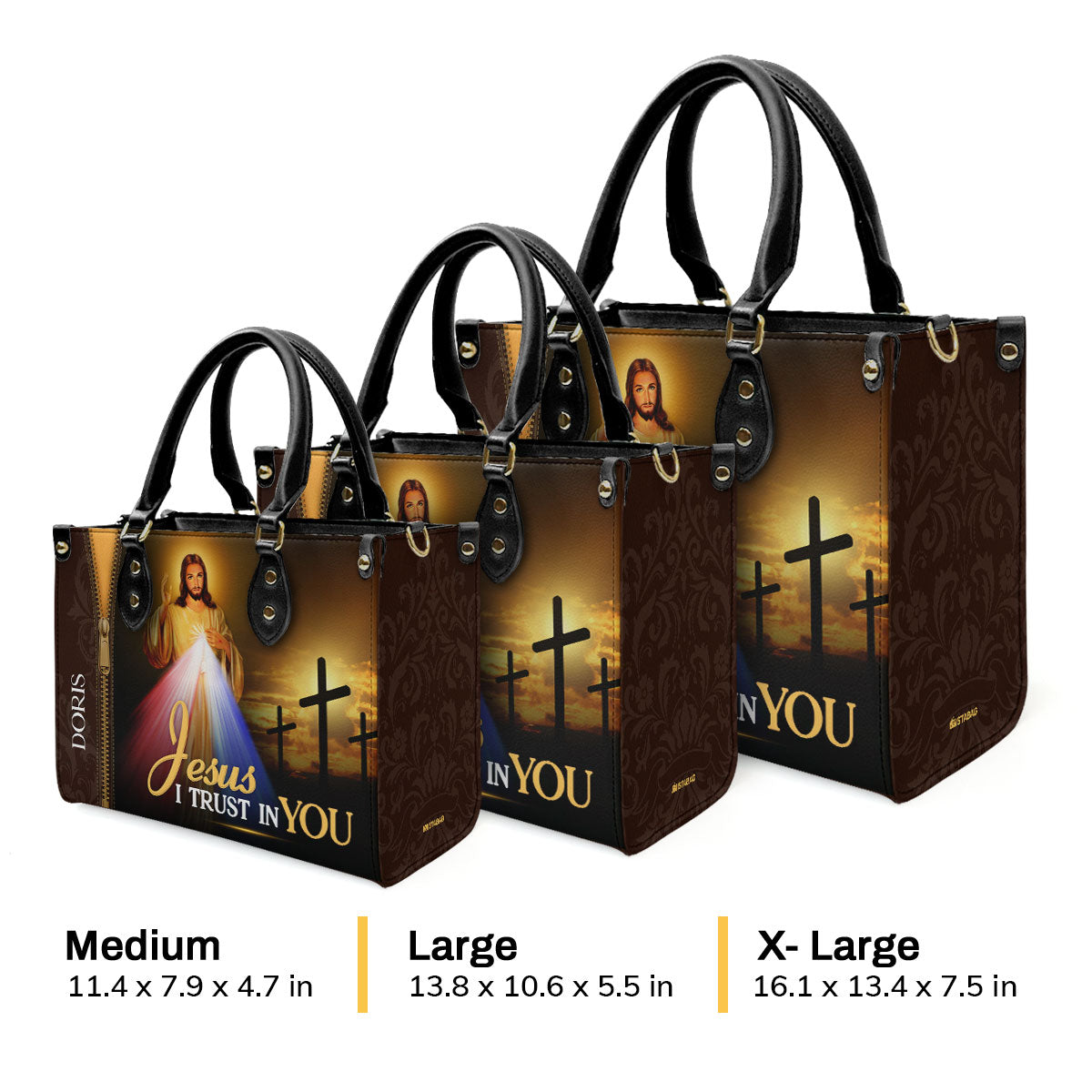 Faith-Inspired - Personalized Leather Handbag GMJSLB200098