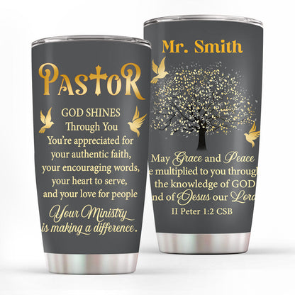 Grace And Peace - Personalized Stainless Steel Tumbler