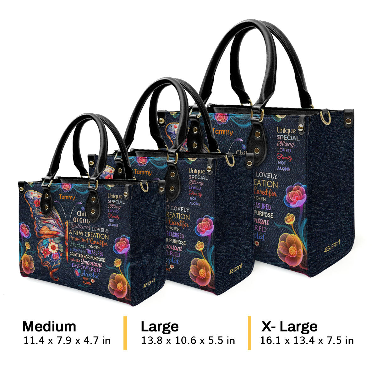 Child Of God - Personalized Leather Handbag GMJSLB200031