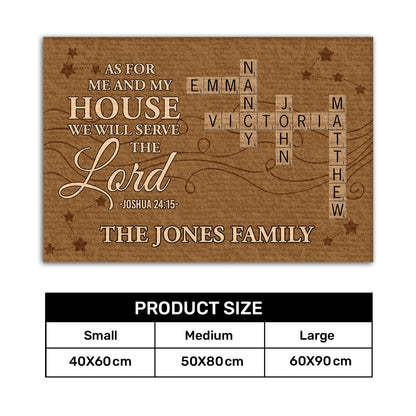Bible Verse - Personalized Doormat for Christian Homes