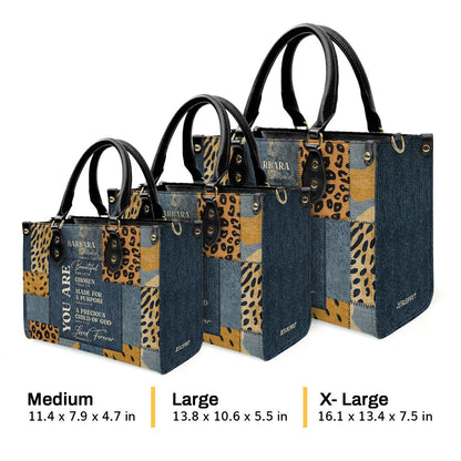 You Are Made For A Purpose - Personalized Leather Handbag GMJSLB200009