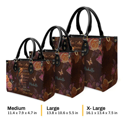 You Are Never Alone - Personalized Leather Handbag GMJSLB200030