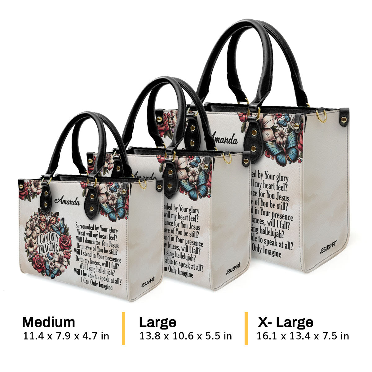 Faith Quote - Personalized Leather Handbag for Her GMJSLB200009