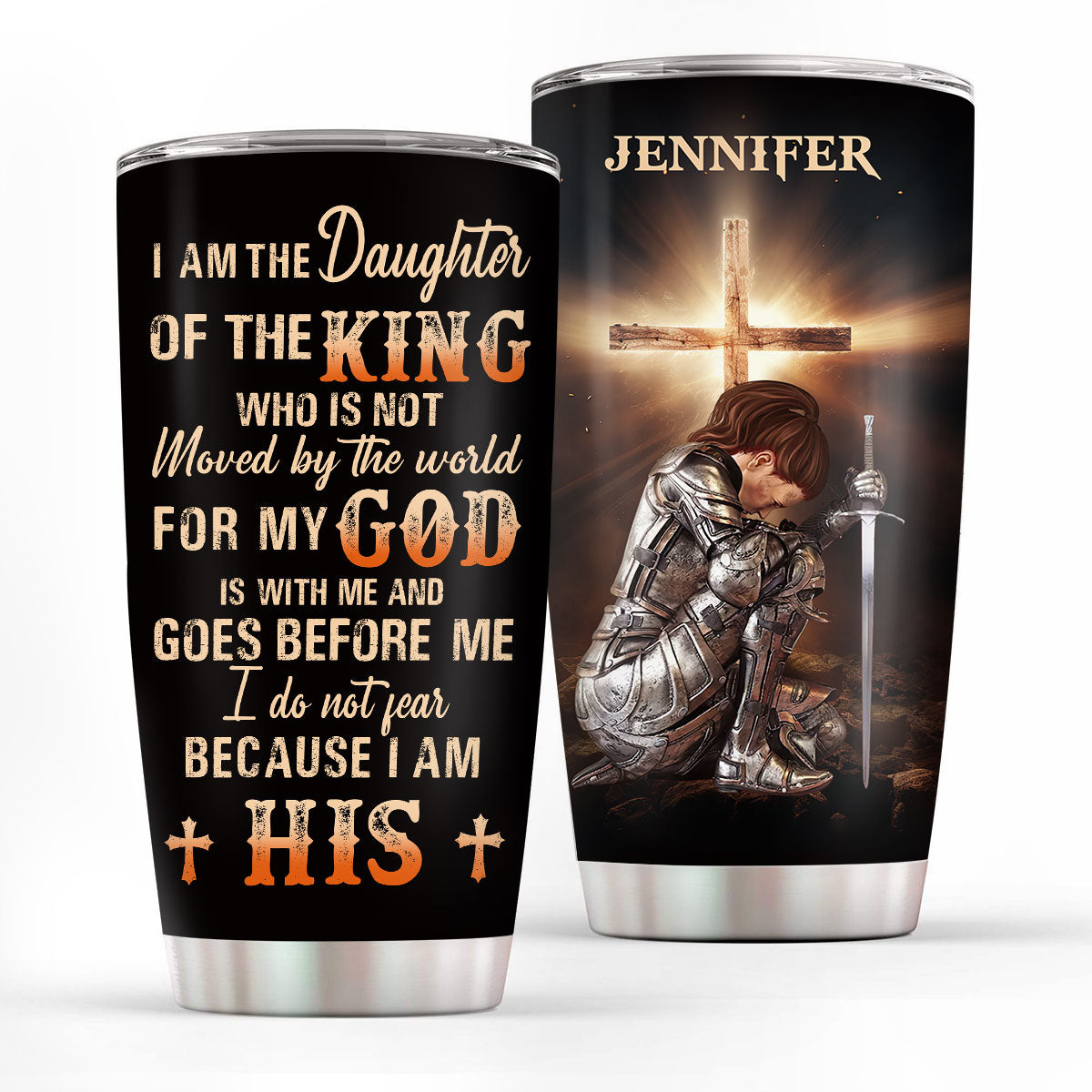 Daughter Of The King - Personalized Stainless Steel Tumbler