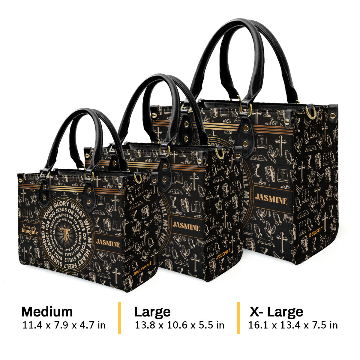 Faith-Inspired - Personalized Leather Handbag GMJSLB200099