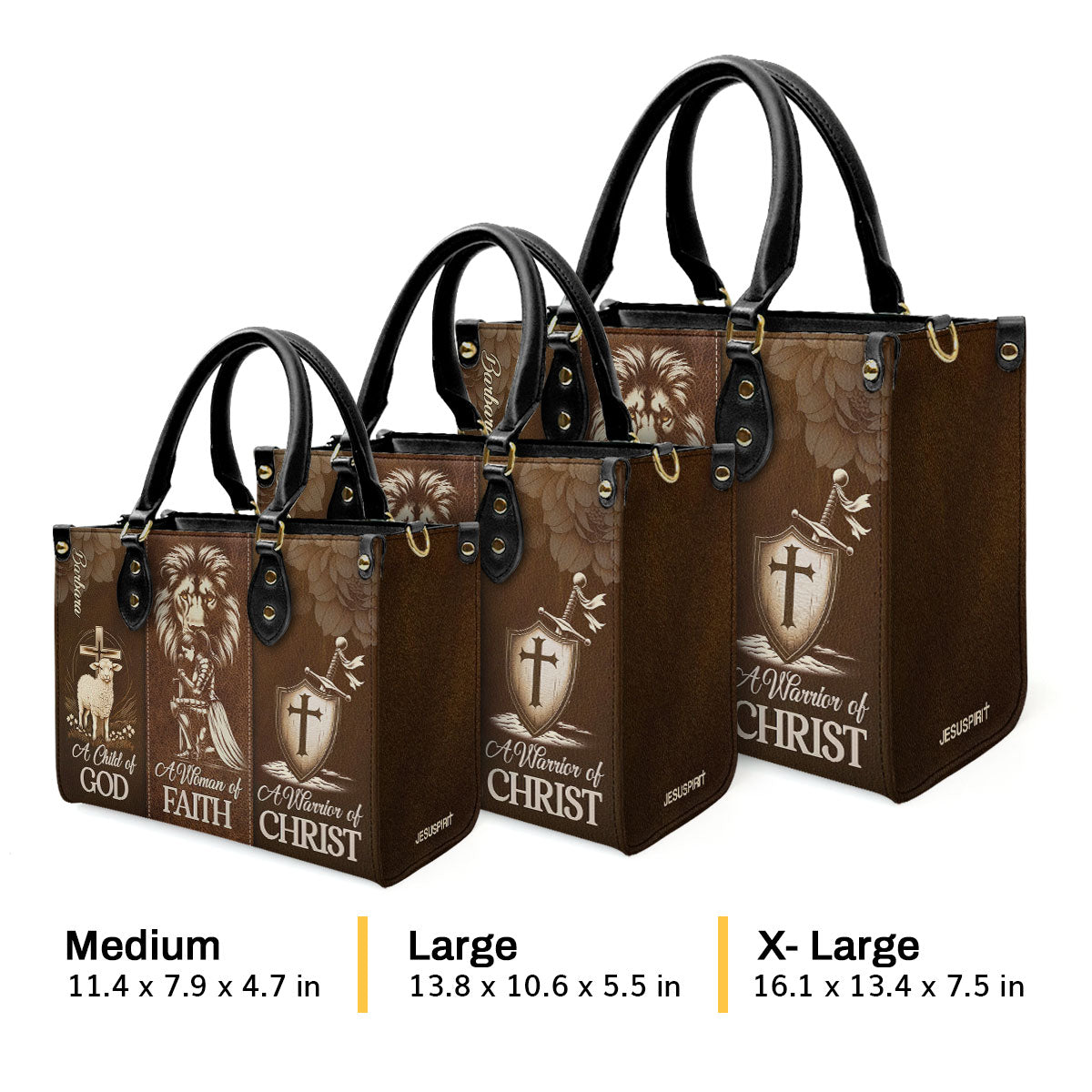 Faith-Inspired Leather Handbag - Personalized Women's Gift GMJSLB200030