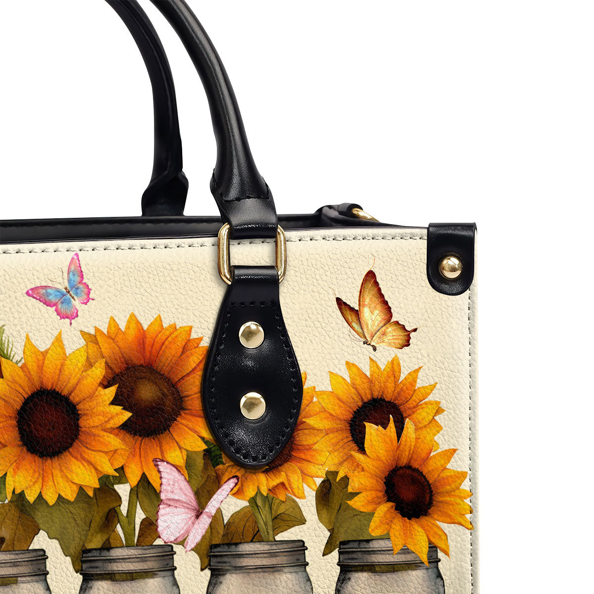Grandma's Garden - Personalized Leather Handbag GMJSLB200031