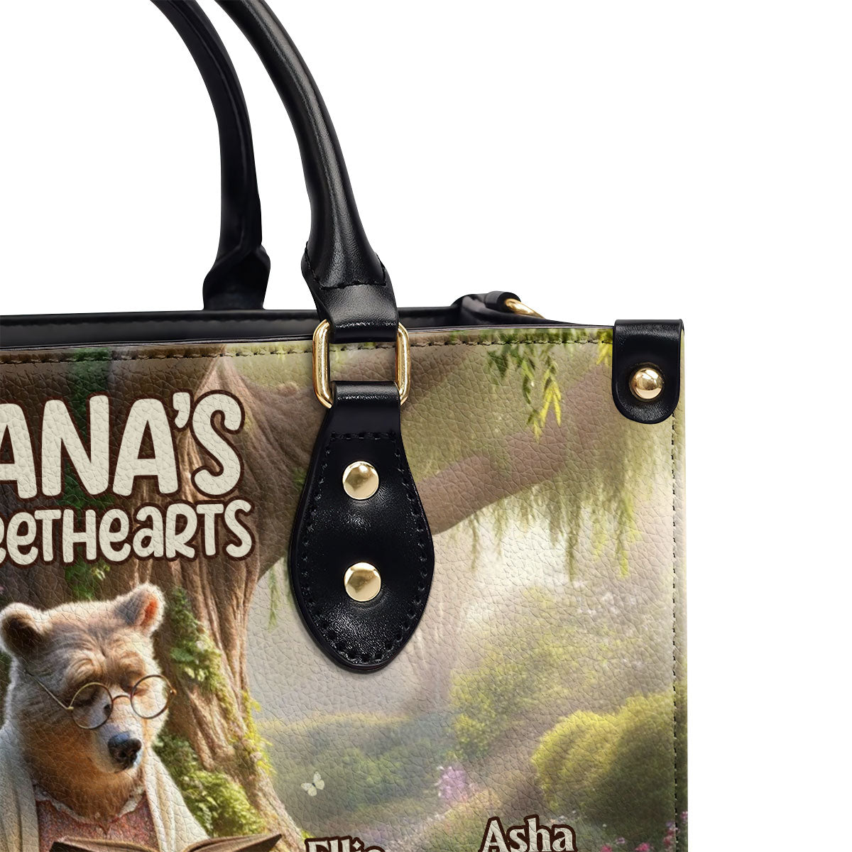 Faith-Based Gift for Grandma - Personalized Leather Handbag GMJSLB200029