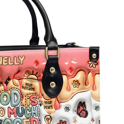 God Is Bigger Than - Personalized Leather Handbag - Gift for Women GMJSLB200026