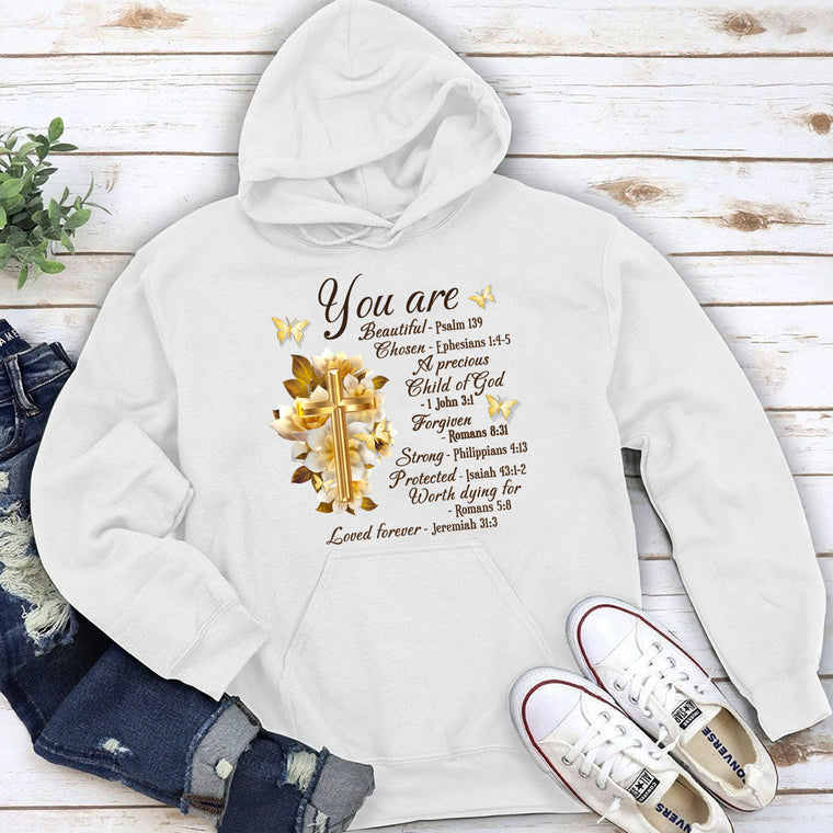 You Are Protected - Inspirational Bible Verse Hoodie