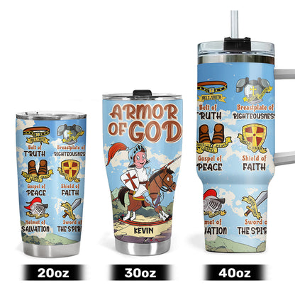 Armor Of God - Personalized Stainless Steel Tumbler