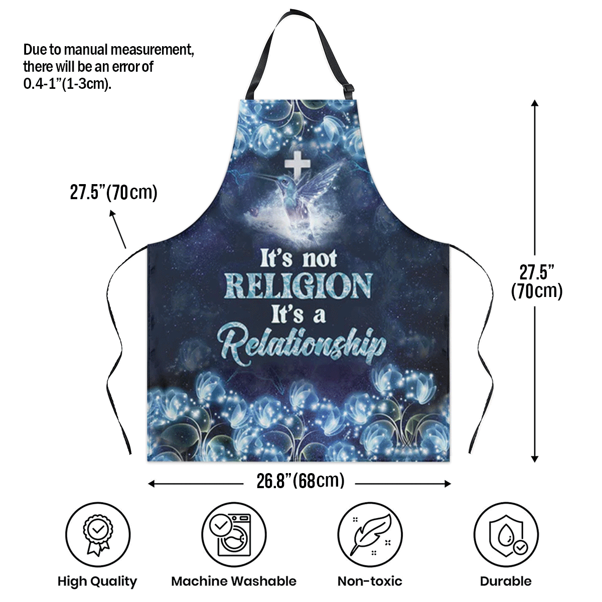 It's Not Religion It's A Relationship - Christian Apron