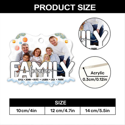 We Are Family Forever - Personalized Acrylic Ornament GOJS10174