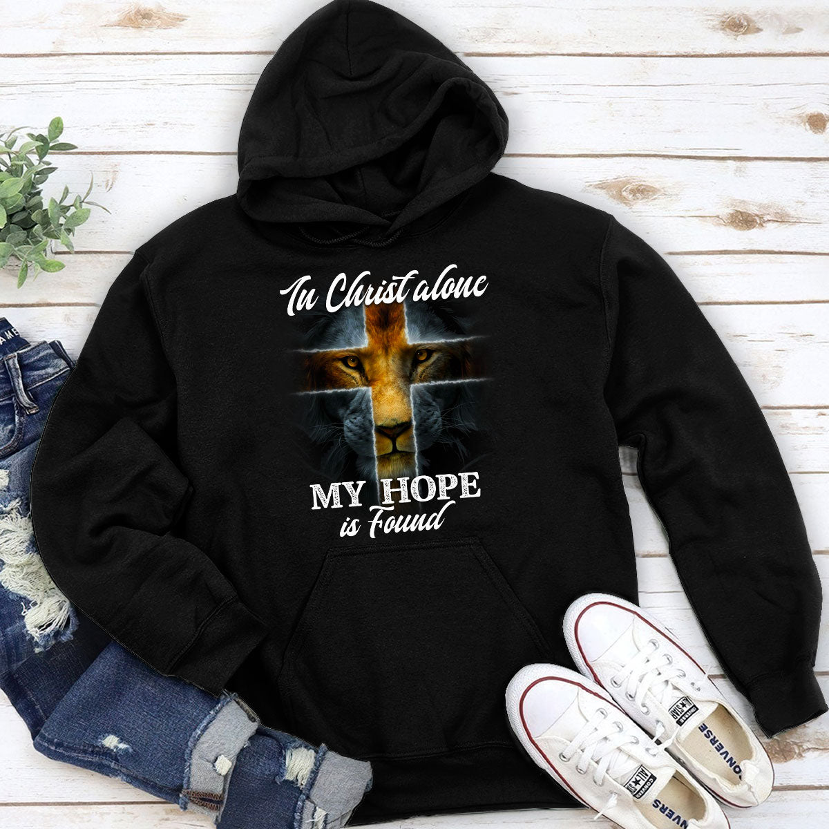 In Christ Alone My Hope Is Found - Christian Unisex Hoodie