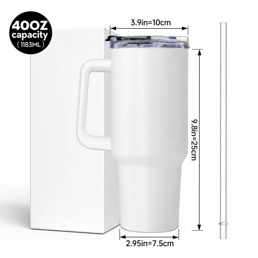 Size guide — Tropical Flamingo - Personalized 40oz Tumbler With Handle TC100046