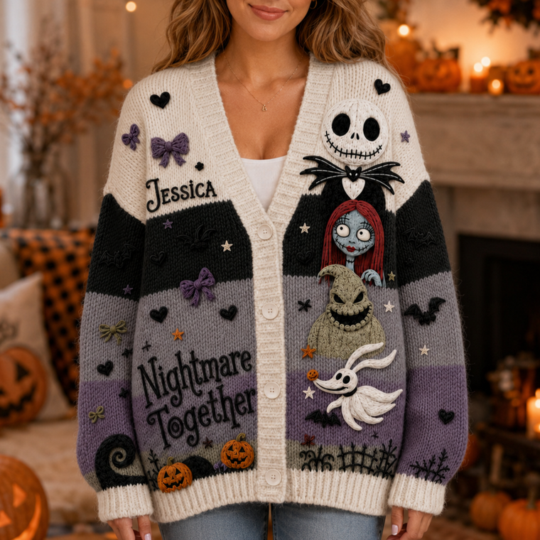 Halloween Nightmare Friends - Cardigan Sweater TC100073