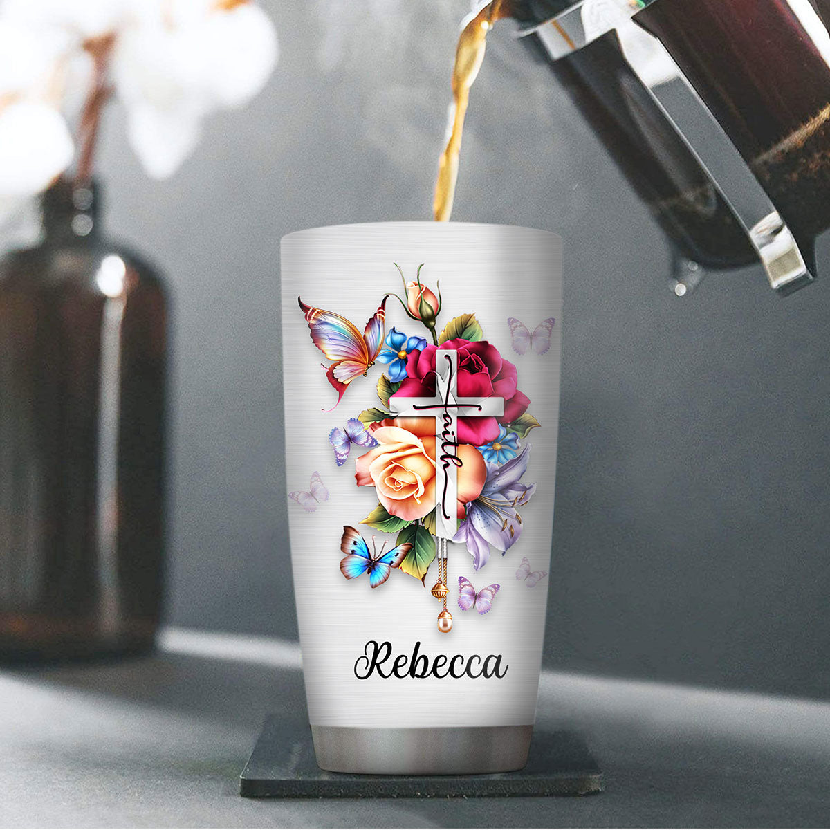 Inspirational Lyrics - Personalized Stainless Steel Tumbler