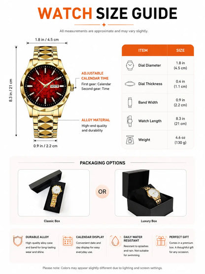 Jesus Christ Crucifix Watch – Christian Faith Gift for Men & Families - Personalized Men's Wrist Watch VT100031