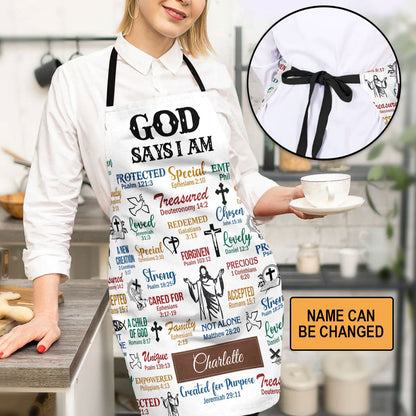 What God Says About You - Personalized Kitchen Apron