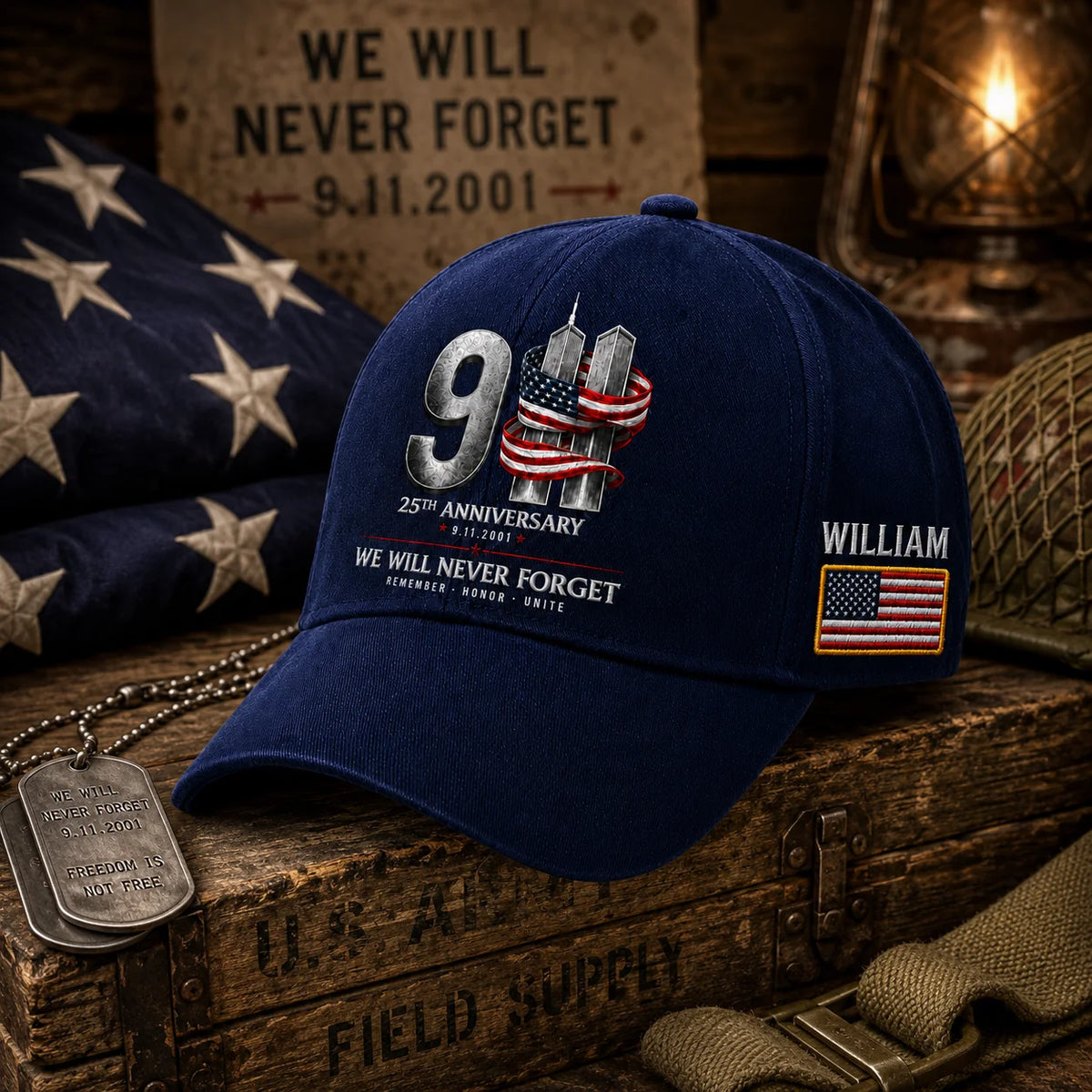 American Never Forget - Personalized Classic Cap GSCC200001
