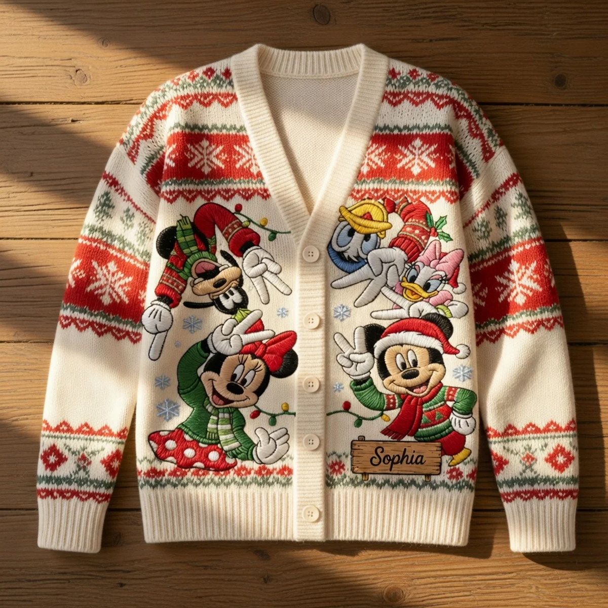 Magic Mouse And Friends - Cardigan Sweater TC100130