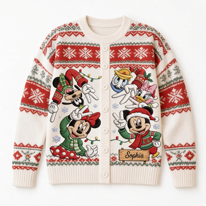 Magic Mouse And Friends - Cardigan Sweater TC100130