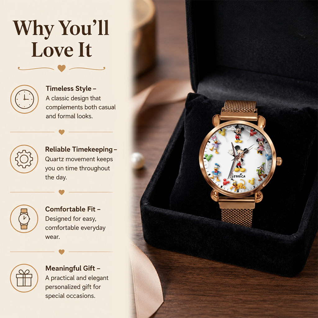 Mouse Magical Moments - Personalized Women's Wrist Watch KN100249