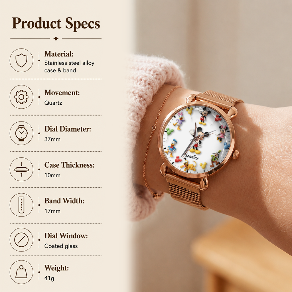 Mouse Magical Moments - Personalized Women's Wrist Watch KN100249