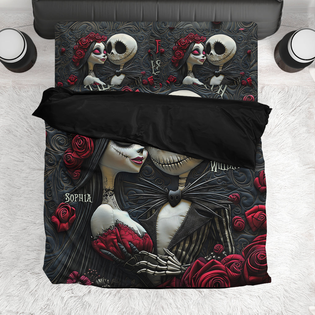 From Our First Kiss Till Our Last Breath - Personalized Quilted Bedding Set TC100121