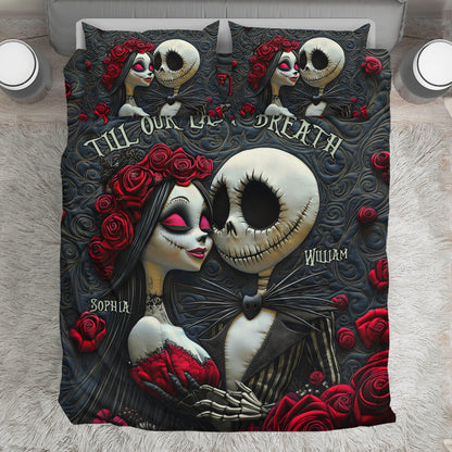 From Our First Kiss Till Our Last Breath - Personalized Quilted Bedding Set TC100121