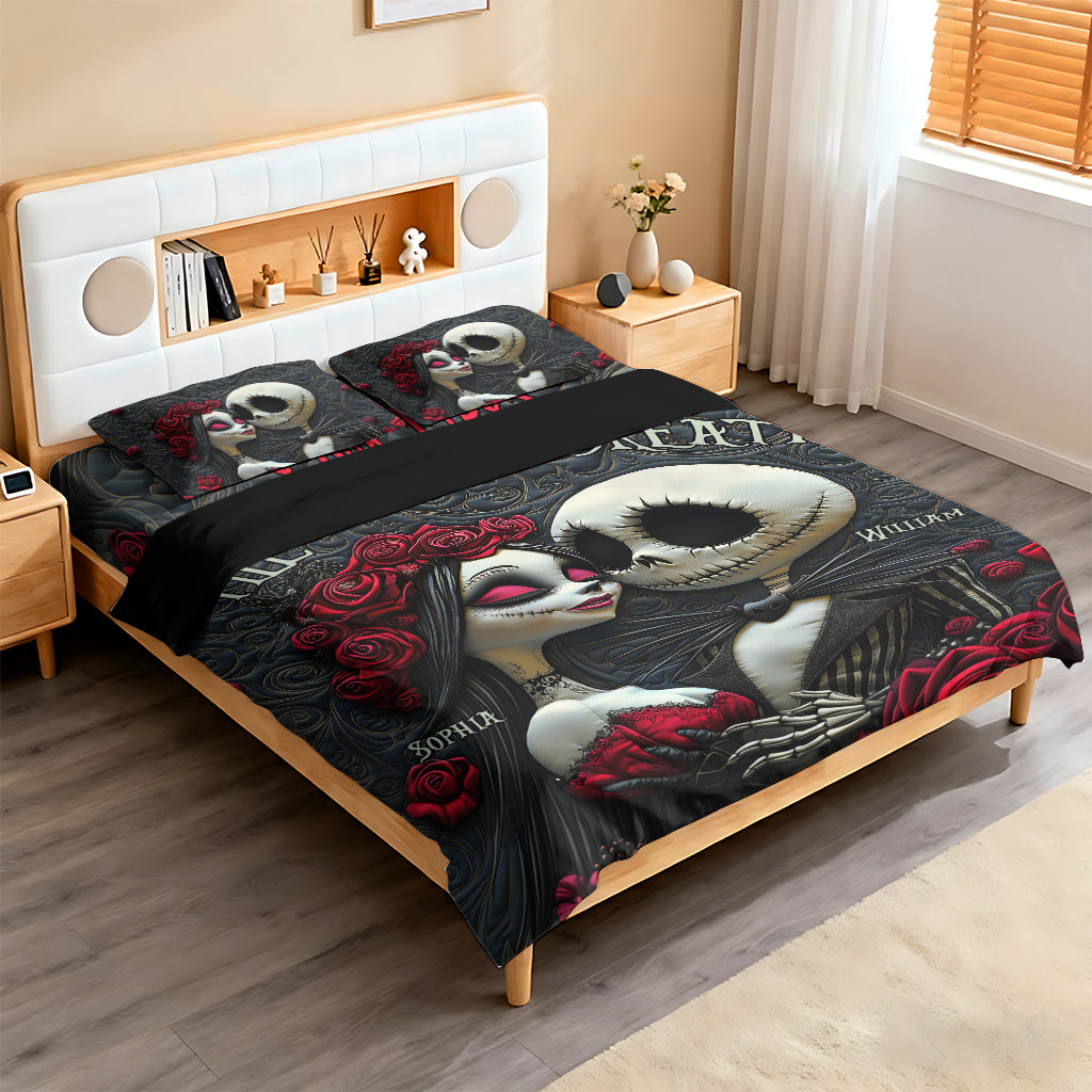 From Our First Kiss Till Our Last Breath - Personalized Quilted Bedding Set TC100121