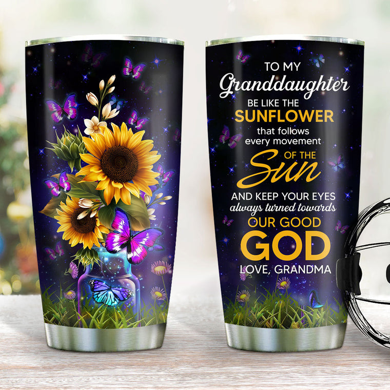 Faith-Inspired Gift for Granddaughter - Stainless Steel Tumbler